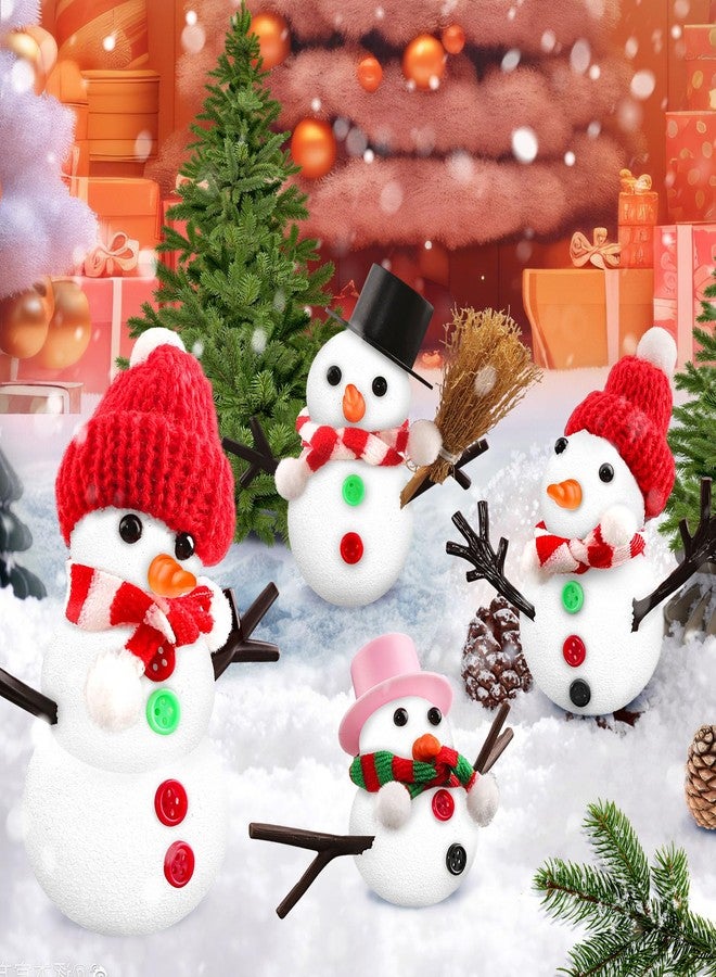 spring flower SpringFlower 12 Pack Christmas Craft, DIY Snowman Kit for Kids, Snowman Kit Indoor Decorations, Xmas Craft Xmas Activities Party Supply for Classroom School Home, Christmas Gift for Kids - Image 3